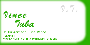 vince tuba business card